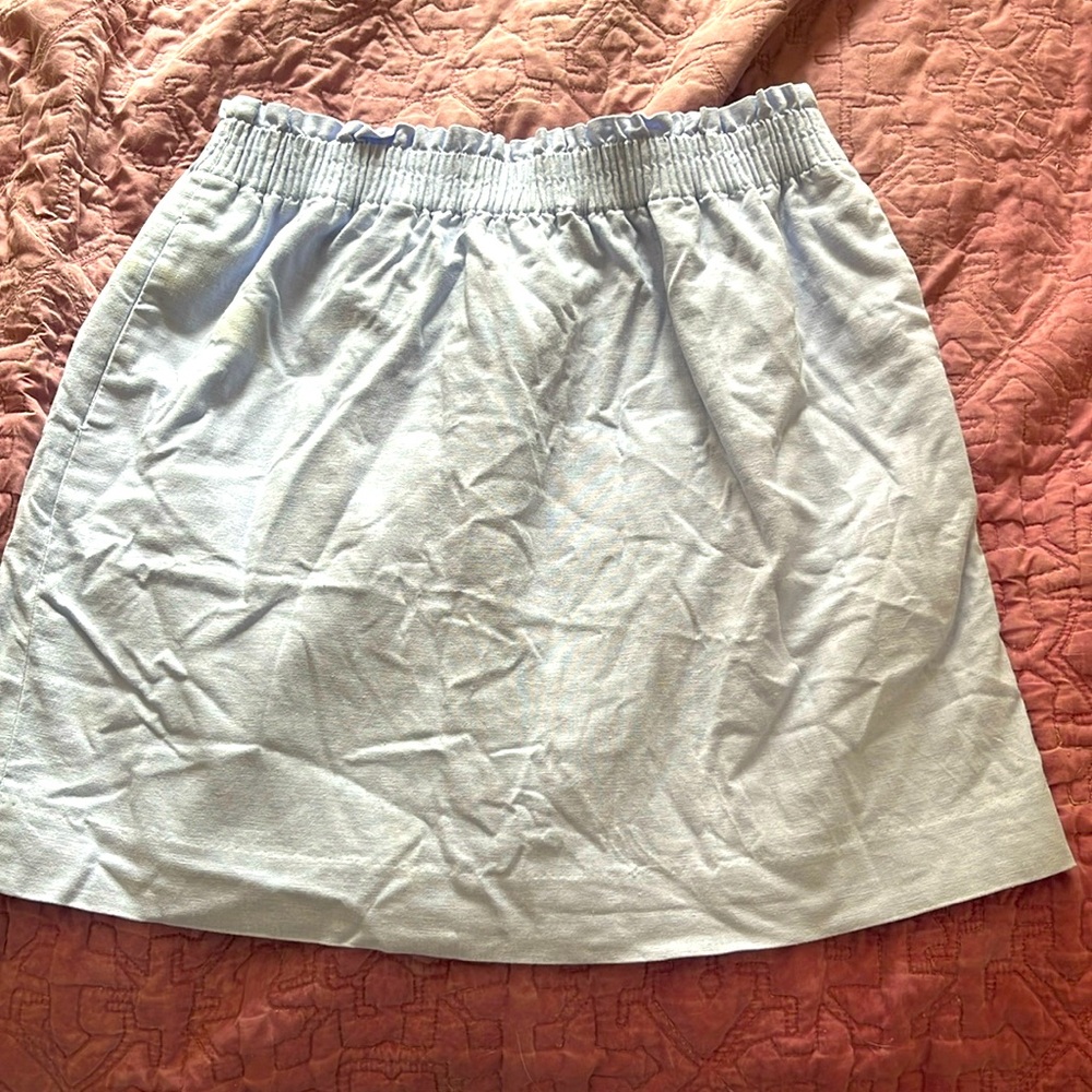 J Crew Linen Skirt with Pockets